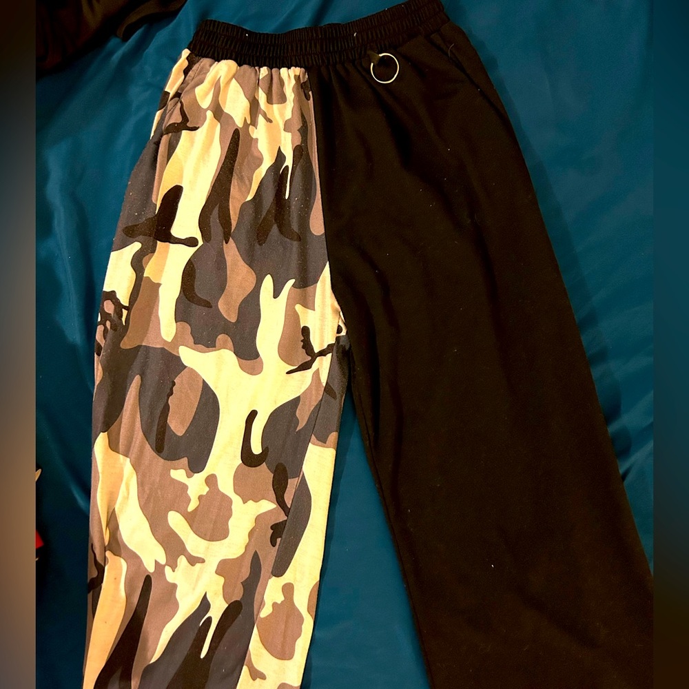 Two tone pants